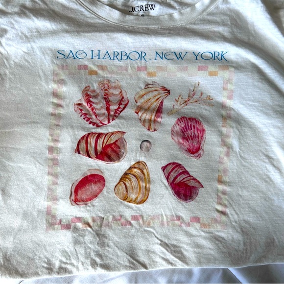 J. Crew relaxed-fit “Shell” graphic t-shirt XL - Picture 2 of 4
